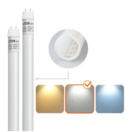 Brilagi - Lámpara fluorescente LED de alta potencia OPTIMA T8 2xG13/9W/230V 4000K IP65 67,5 cm
