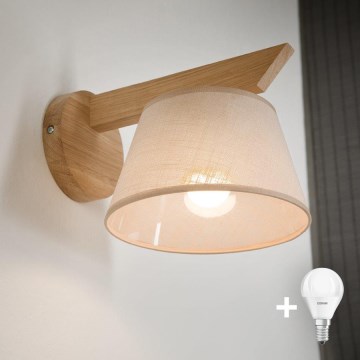 Brilagi - LED  Aplique ANTHONY 1xE14/40W/230V roble/beige
