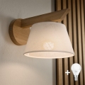 Brilagi - LED  Aplique ANTHONY 1xE14/40W/230V roble/blanco
