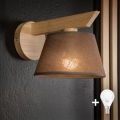 Brilagi - LED  Aplique ANTHONY 1xE14/40W/230V roble/marrón