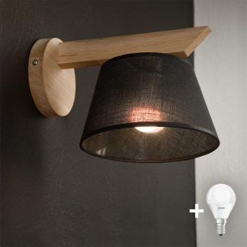 Brilagi - LED  Aplique ANTHONY 1xE14/40W/230V roble/negro
