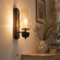 Brilagi - LED Aplique COTTAGE 1xE14/40W/230V haya/marrón