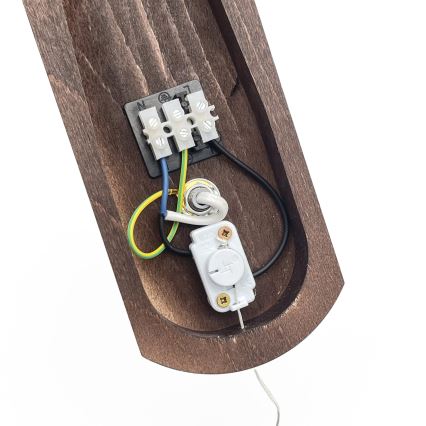 Brilagi - LED Aplique COTTAGE 1xE14/40W/230V haya/marrón