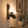 Brilagi - LED Aplique COTTAGE 2xE14/40W/230V haya/blanco