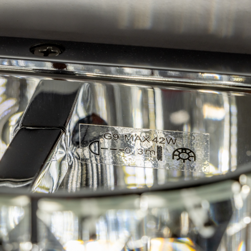 Brilagi - LED Aplique de cristal GLAMOUR 1xG9/42W/230V