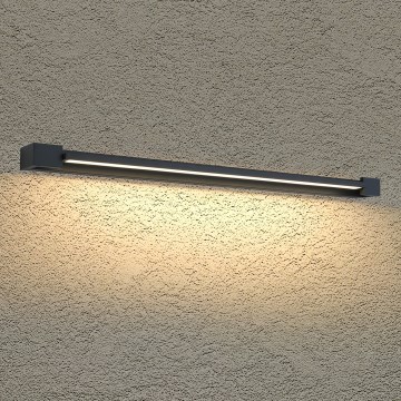 BRILAGI - LED Aplique de pared exterior AQUA LINE LED/24W/230V 90 cm IP44 negro CRI 90