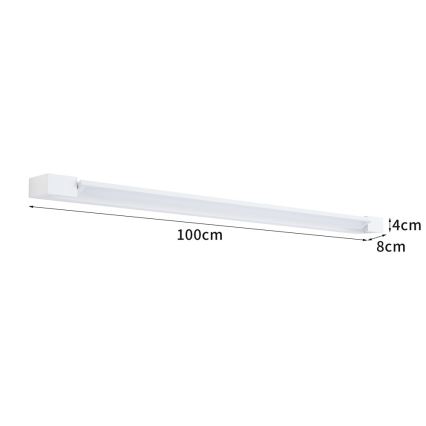 BRILAGI - Lámpara de pared exterior LED AQUA LINE LED/28W/230V 100 cm IP44 blanco CRI 90