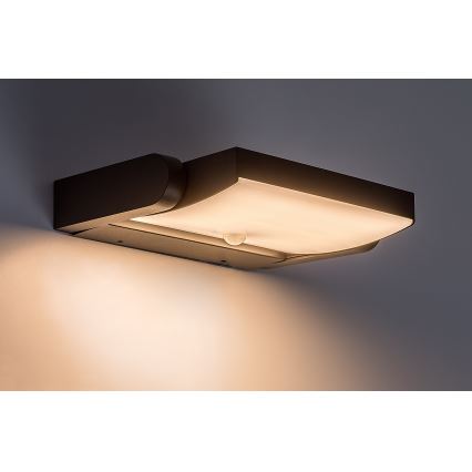 Brilagi - Aplique LED de pared para exterior con sensor ANKLE LED/18W/230V 3000K IP65 antracita