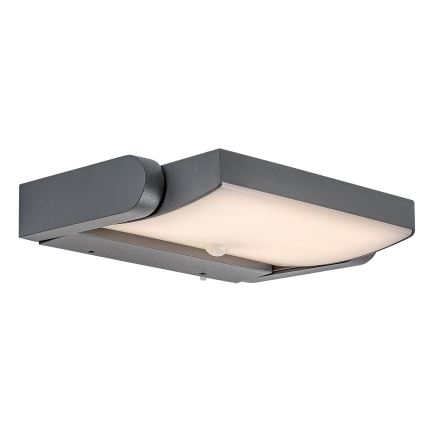 Brilagi - Aplique LED de pared para exterior con sensor ANKLE LED/18W/230V 3000K IP65 antracita