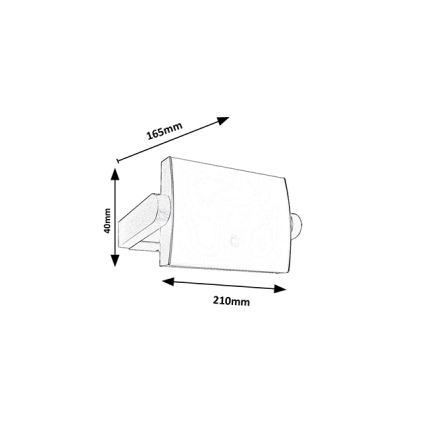 Brilagi - Aplique LED de pared para exterior con sensor ANKLE LED/18W/230V 4000K IP65 antracita