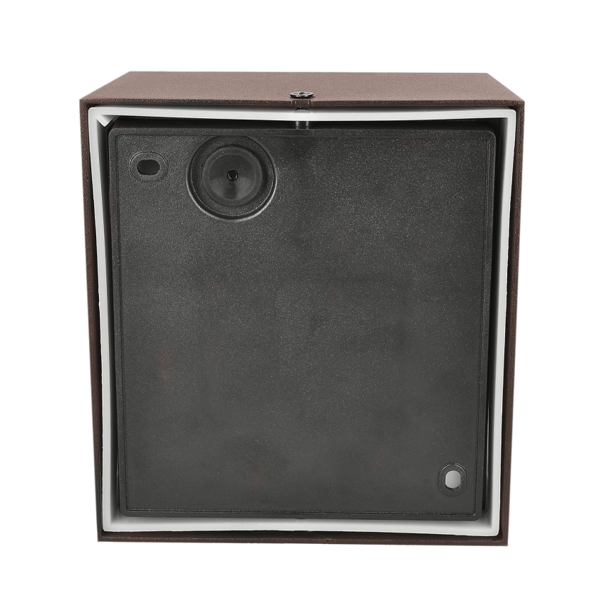 Brilagi - Aplique LED de pared exterior con sensor TERNI LED/12W/230V marrón IP44