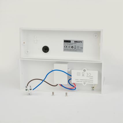 BRILAGI - Aplique LED exterior con sensor TESSI LED/10W/230V blanco IP54