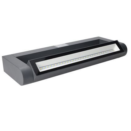 Brilagi - Aplique de pared exterior LED SALERNO LED/12W/230V 35,5 cm antracita IP65