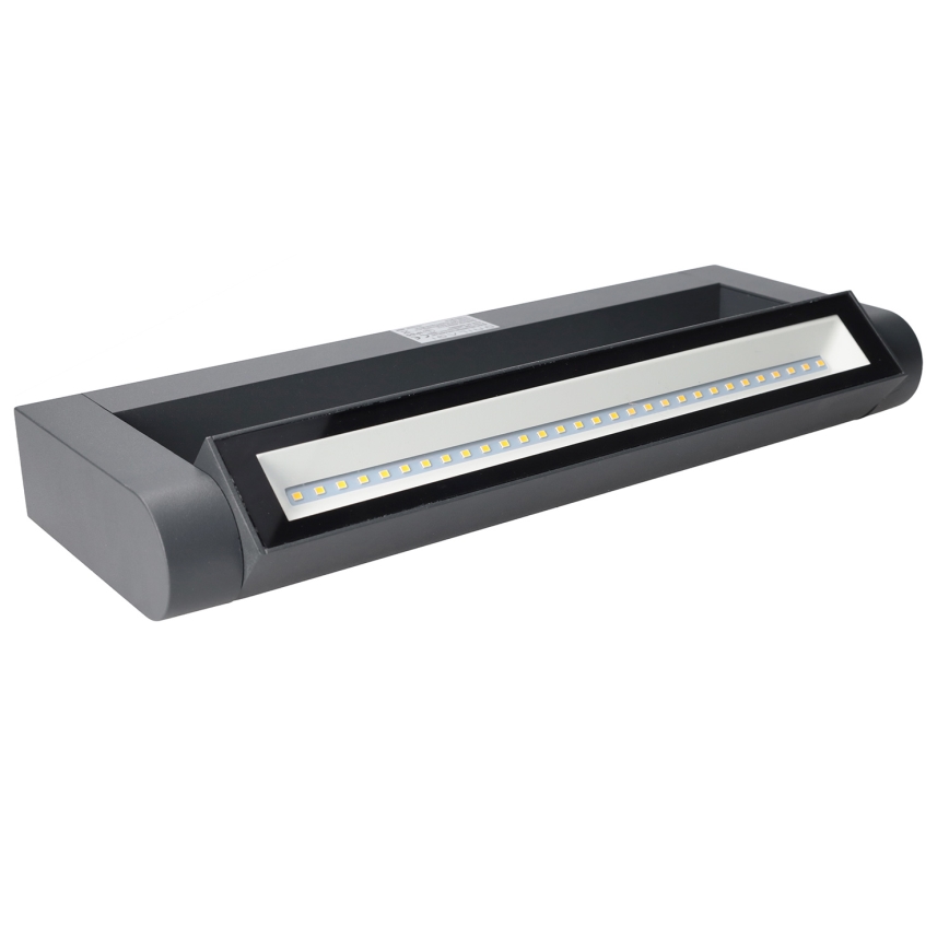 Brilagi - Aplique de pared exterior LED SALERNO LED/12W/230V 35,5 cm antracita IP65