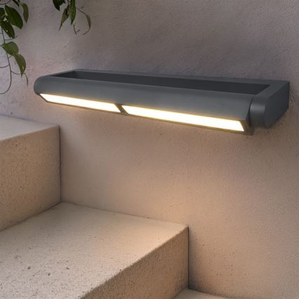Brilagi - Aplique de pared LED para exterior SALERNO LED/24W/230V 66 cm antracita IP65