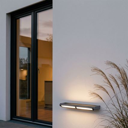 Brilagi - Aplique de pared LED para exterior SALERNO LED/24W/230V 66 cm antracita IP65