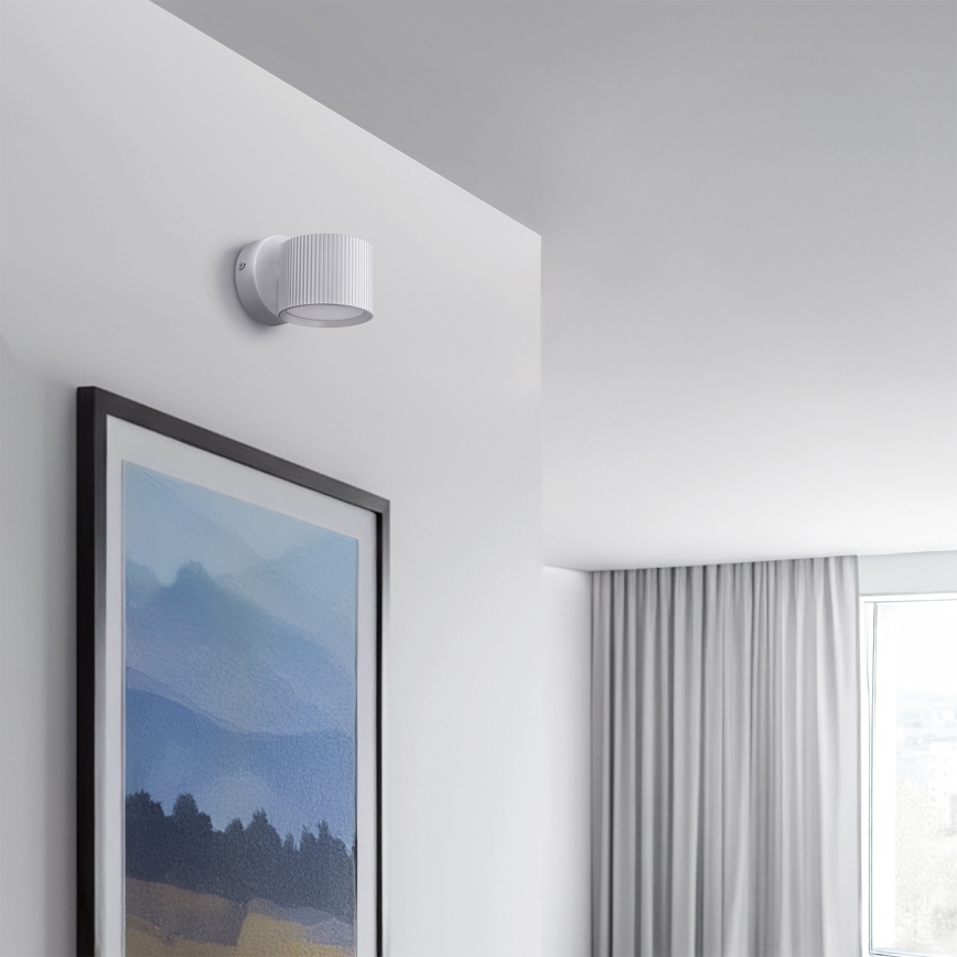 Brilagi - LED Aplique de pared orientable STRIPY 1xGX53/15W/230V blanco