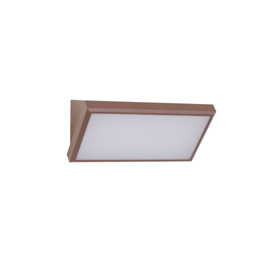 Brilagi - Aplique LED de exterior con sensor TRIANGLE LED/20W/230V, marrón, IP65