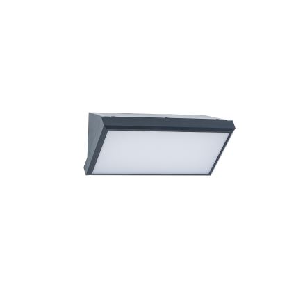 Brilagi - Aplique de pared exterior LED regulable TRIANGLE 1xE27/6W/230V 2700-6500K IP65 antracita
