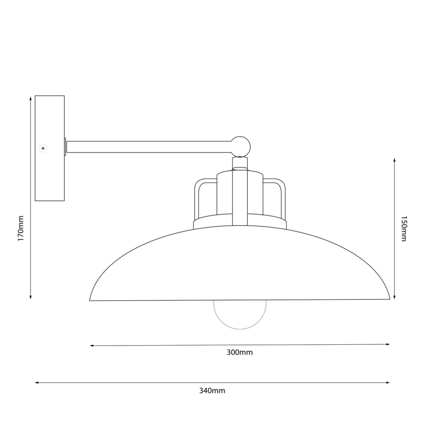 Brilagi - LED Aplique FLAMENGO 1xE27/60W/230V azul