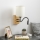 Brilagi - LED Aplique flexible NUBILA WOOD 1xE27/25W/230V + LED/3W roble/negro/color crema