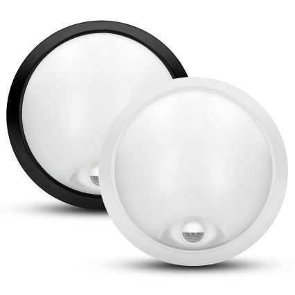 BRILAGI - LED Aplique para exterior con sensor 2en1 BULKHEAD LED/20W/230V IP65