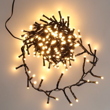 BRILAGI - LED Cadena de luces navideñas para exterior 180xLED 8m IP44 blanco cálido