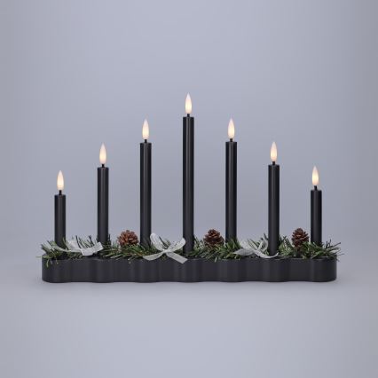 BRILAGI - LED candelero navideño 7xLED/2xAA negro