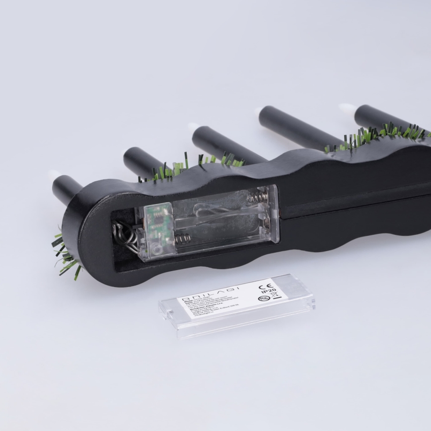 BRILAGI - LED candelero navideño 7xLED/2xAA negro