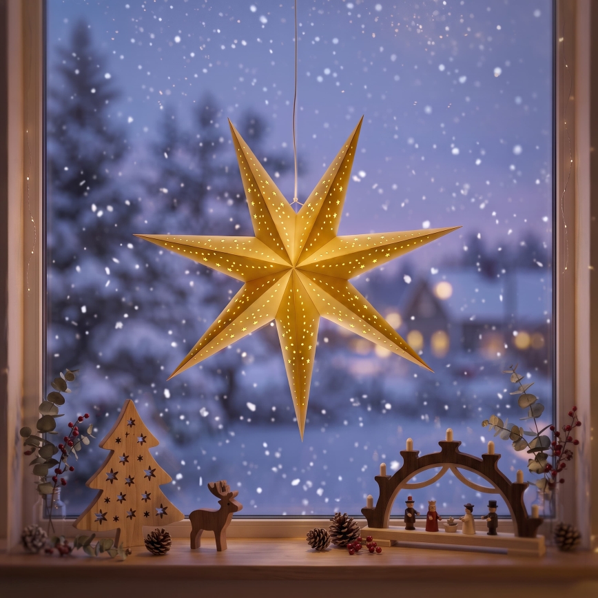 BRILAGI - LED decoración navideña LED/2xAA 60 cm estrella