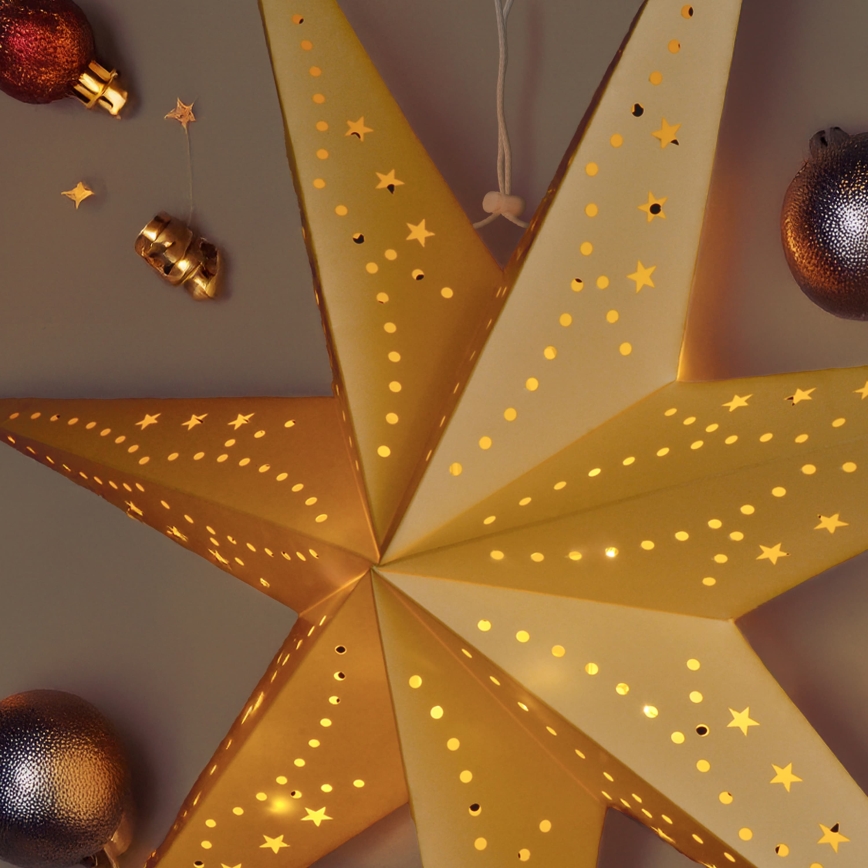 BRILAGI - LED decoración navideña LED/2xAA 60 cm estrella
