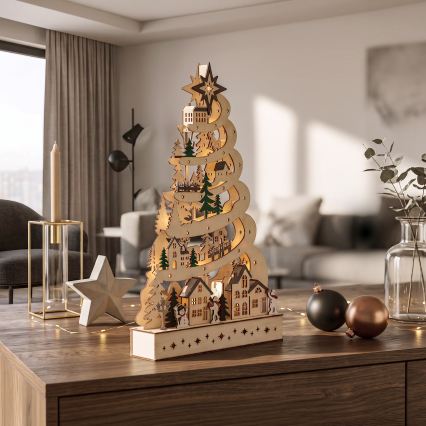 BRILAGI - LED decoración navideña LED/2xAA árbol de Navidad