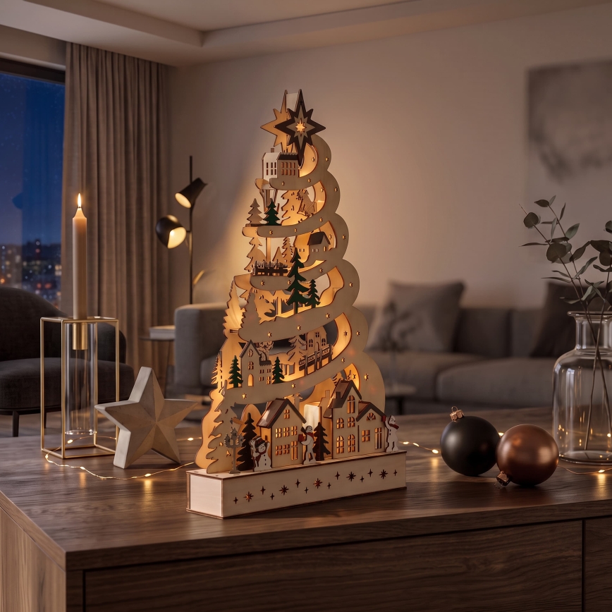BRILAGI - LED decoración navideña LED/2xAA árbol de Navidad