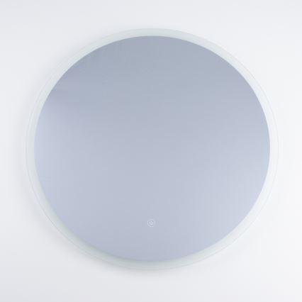 Brilagi - Espejo de baño LED BERNATE LED/19W/230V Ø 60 cm plateado IP44 CRI 90 regulable + CCT (temperatura de color ajustable)