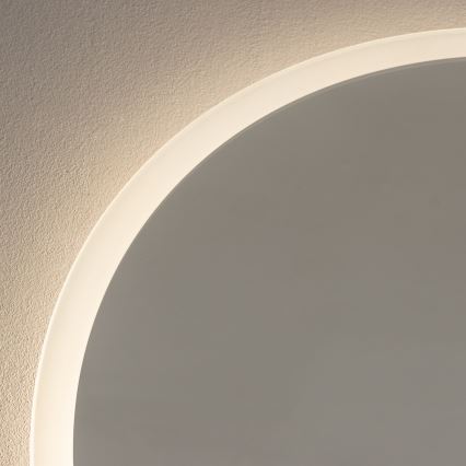 Brilagi - Espejo de baño LED BERNATE LED/19W/230V Ø 60 cm plateado IP44 CRI 90 regulable + CCT (temperatura de color ajustable)