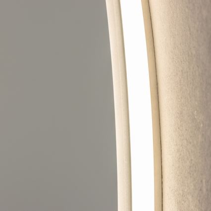 Brilagi - Espejo de baño LED BERNATE LED/19W/230V Ø 60 cm plateado IP44 CRI 90 regulable + CCT (temperatura de color ajustable)