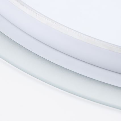 Brilagi - Espejo de baño LED BERNATE LED/19W/230V Ø 60 cm plateado IP44 CRI 90 regulable + CCT (temperatura de color ajustable)