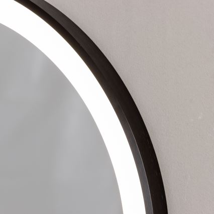 Brilagi - Espejo de baño LED CANZO LED/25W/230V 50x80 cm negro IP44 CRI 90 regulable + CCT
