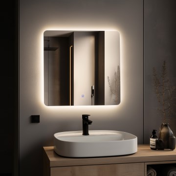 Brilagi - LED Espejo de baño COMO LED/24W/230V 60x60 cm IP44 CRI 90 regulable + CCT