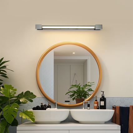 Brilagi - Luz LED para espejo de baño AQUA LINE LED/18W/230V 60 cm IP44 cromo brillante CRI 90