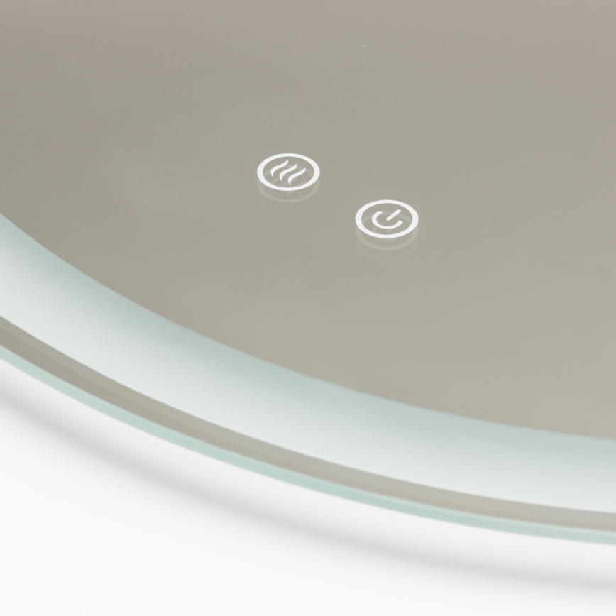 Brilagi - Espejo de baño con calefacción antivaho LED AVA ECO LED/11,5W/230V diámetro 60 cm IP44 CRI 90 regulable + CCT