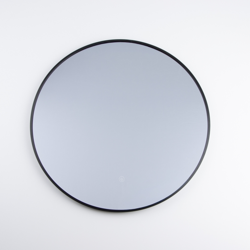 Brilagi - Espejo de baño LED NOVARA LED/19W/230V Ø 60 cm negro IP44 IRC 90 regulable + CCT