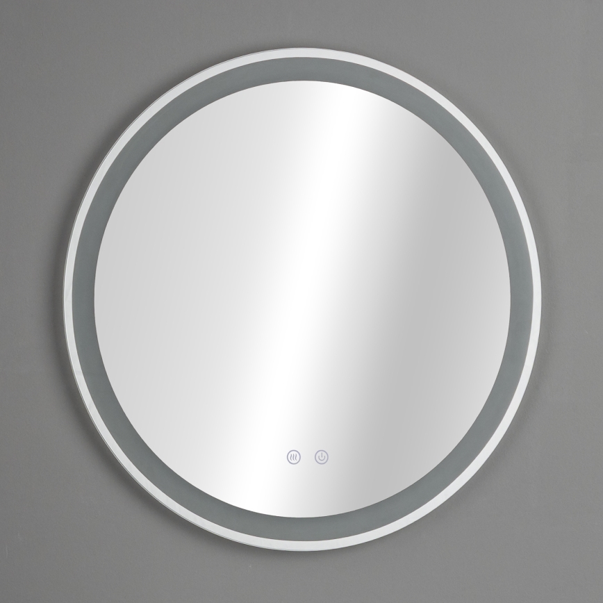 Brilagi - Espejo de baño con calefacción LED AVA PRO LED/18,5W/230V diámetro 60 cm IP44 IRC 90 regulable + CCT