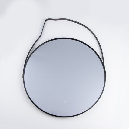 Brilagi - Espejo de baño LED VERESE LED/19W/230V Ø 60 cm negro IP44 IRC 90 regulable + CCT