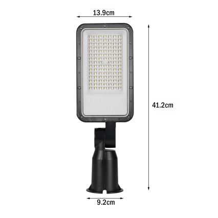 BRILAGI - Lámpara LED de exterior para calle con rótula ajustable URBANLIGHT LED/50W/230V negra IP65