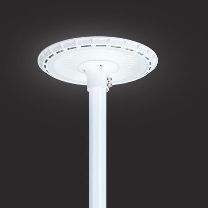 Brilagi - Farola LED exterior con poste de 3 m URBANSPARK LED/120W/230V blanca IP65