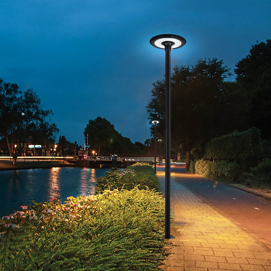 Brilagi - Lámpara LED de alumbrado público para exterior con poste de 3 m URBANSPARK LED/60W/230V, negro, IP65