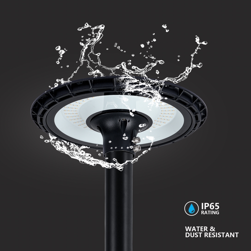 Brilagi - Lámpara LED de alumbrado público para exterior con poste de 3 m URBANSPARK LED/60W/230V, negro, IP65