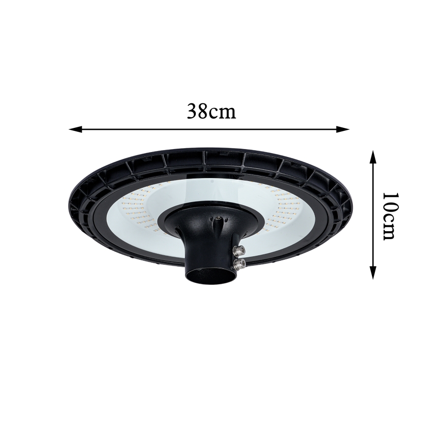 Brilagi - Lámpara LED de alumbrado público para exterior con poste de 3 m URBANSPARK LED/60W/230V, negro, IP65