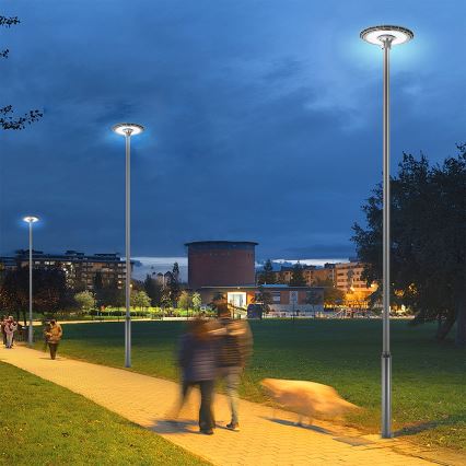 Brilagi - Farola LED exterior con poste de 5 m URBANSPARK LED/120W/230V antracita IP65